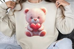 Cute Watercolor Valentines Day Clipart PNG Product Image 1