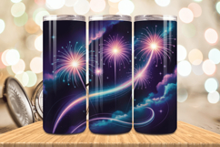Festive Happy New Year Tumbler Wrap 2026: 20oz Skinny Tumble Product Image 1