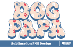 American Dog Mama Papa 4th of July USA Paw DTF PNG Bundle Product Image 6