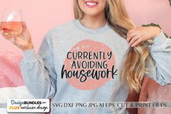 Currently Avoiding Housework SVG Design Product Image 1