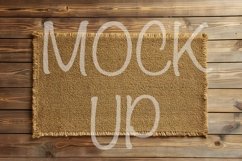 doormat mockup on wood background Product Image 1