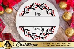 Monogram SVG PNG EPS DXF Monogram Wreath SVG Family Monogram Product Image 7