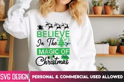 Believe in the Magic of Christmas SVG Cut File,Christmas SVG Product Image 2