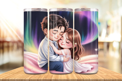 Valentine’s Day Cute Couple Love Tumbler Wrap PNG Big Bundle Product Image 9