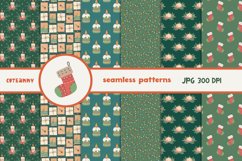 DIGITAL DOWNLOAD Christmas Print Digital Paper Scrapbook Product Image 1