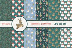 DIGITAL DOWNLOAD Christmas Print Digital Paper Scrapbook Product Image 1