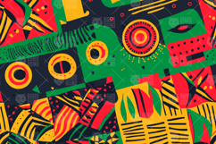 African Abstract Seamless Pattern Product Image 1
