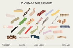 Vintage Retro Tape Pieces Product Image 1