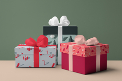 Isometric Christmas Seamless Patterns - Digital Papers Product Image 2