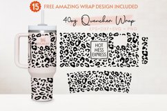Hot Mess Express 40oz Quencher Tumbler, Leopard Print Product Image 2