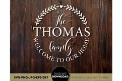 Monogram SVG, Family name SVG, Family svg, Last name svg Product Image 1