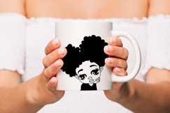 Afro Girl SVG Set, Curly Girls SVG, Cute Little Girls Bundle Product Image 3