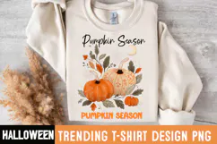 Pumpkin Season Sublimation Design,Pumpkin Season PNG Product Image 1