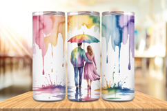 Valentine’s Day Umbrella Couple Tumbler Wrap PNG Big Bundle Product Image 3