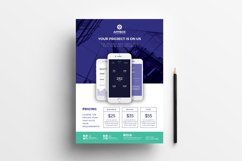 A4 Mobile App Advertisement Template Product Image 1