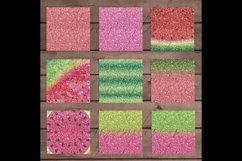 18 Ombre Pink and Lime Watermelon Glitter Digital Papers Product Image 10