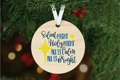 Silent Night Holy Night SVG Cut File - Christmas SVG File Product Image 6
