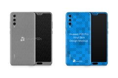 Huawei P20 Pro Vinyl Skin Design Mockup 2018 Product Image 1