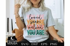 You are loved SVG Cutting File | Inspirational Motivational Product Image 1