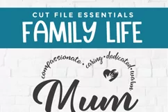 Mum svg - a mother's day SVG with mum heart shape Product Image 5
