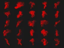 200 RED SMOKE TRANSPARENT PNG FILES, PHOTOSHOP OVERLAYS Product Image 11