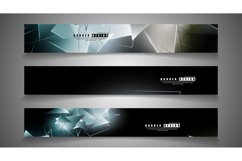 banner collection. abstract background with luminous Product Image 1