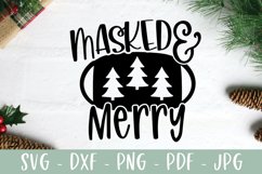 Masked and Merry - 2020 Christmas SVG Product Image 2