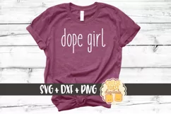 Dope Girl SVG PNG DXF Cutting Files Product Image 1