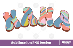 nana Png Retro Retro Mother&#039;s Day Mom Sublimation Product Image 1