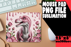 LUMINOUS MOUSE PAD CREATIVE PNG, Cute Dino Product Image 1