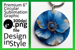 Floral Wonderland: Sublimated Round Designs PNG Product Image 1