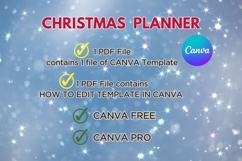 Editable Christmas Planner Canva Template Product Image 12