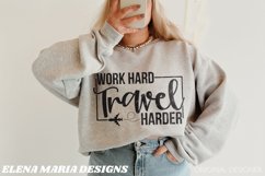 Travel Svg File | Work Hard Travel Harder Product Image 1