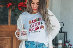 Hangin with my ho ho Homies Design SVG Retro Vintage Product Image 1
