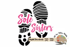 Sole sisters svg, Running friends svg CUT file, runner svg Product Image 2
