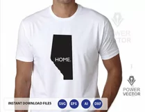 Alberta Province Svg, Alberta Canada Clip art, Alberta map shape Tshirt design dxf, png, eps, svg. Alberta cut file Product Image 2