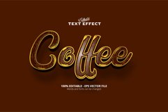 Editable text effect, Coffee text Product Image 1