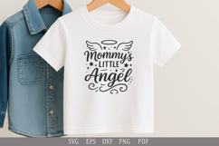 Mommy’s Little Angel SVG Design for Baby and Toddler T-Shirt Product Image 4