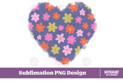 Retro Flowers Background Png Floral Paper Sublimation Bundle Product Image 7