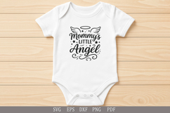 Mommy’s Little Angel SVG Design for Baby and Toddler T-Shirt Product Image 2