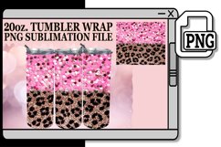 Chic Sparkle &amp; Flower Fusion Tumbler Designs - 20oz Product Image 1
