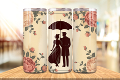 Valentine’s Day Umbrella Couple Tumbler Wrap PNG Big Bundle Product Image 6