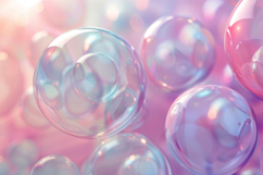 Rainbow Soap Bubbles Background Wallpaper Product Image 1