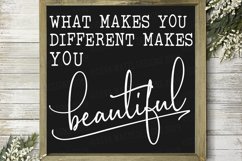 What Makes You Different Makes You Beautiful - Cutting File Product Image 2