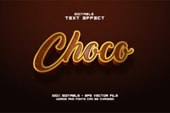 Editable text effect, Choco text Product Image 1