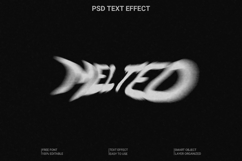 Melting Glitch Text Effect Photoshop PSD File Product Image 1