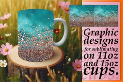 Floral Leopard Sparkle Mug Design Product Image 1