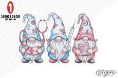 Valentine Gnome Sublimation Clipart - High Quality Design Product Image 1