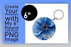 Radiant Blossoms: Sublimation Round Designs Art PNG Product Image 1