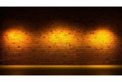photograph brick wall neon light Product Image 1
